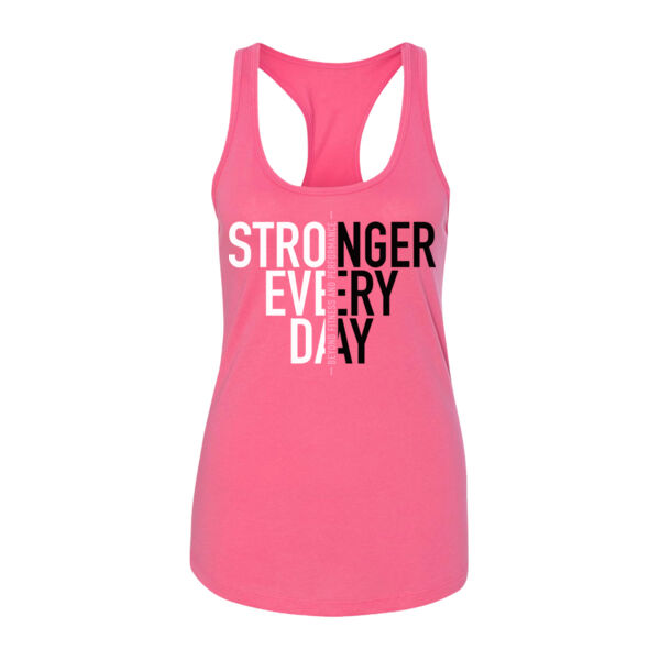 STRONGER EVERY DAY 2 - WOMEN'S FITTED TANK TOP Thumbnail
